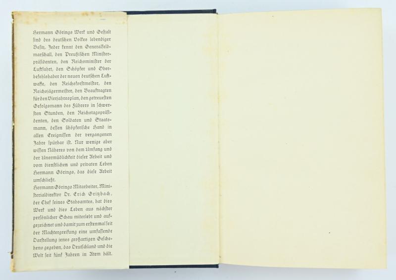 German Book Hermann Göring - Werk und Mensch