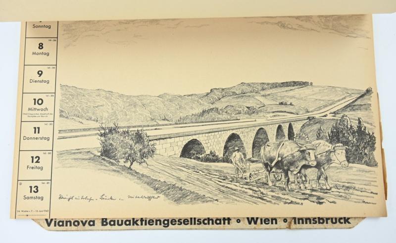 German Third Reich Road Kalender 1942