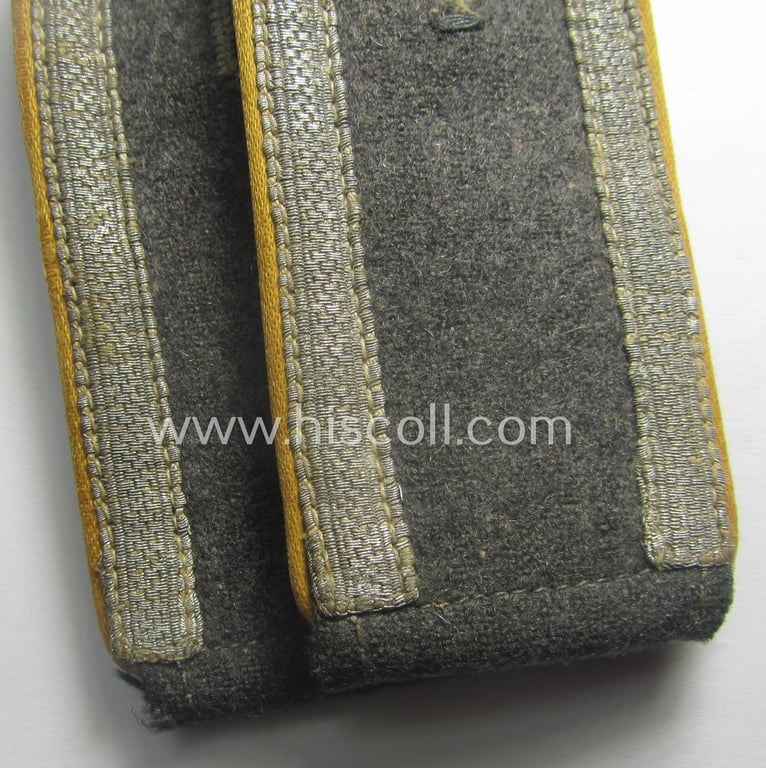 Moderately used- and/or worn, pair of WH (Luftwaffe) NCO-type shoulderstraps as intended for usage by an: 'Unteroffizier der Flieger- o. Fallschirmjäger-Trpn.'