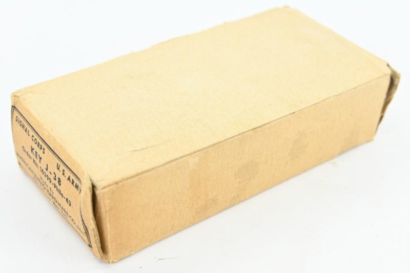 US WW2 Signal Corps Morse Key J-38 in Box