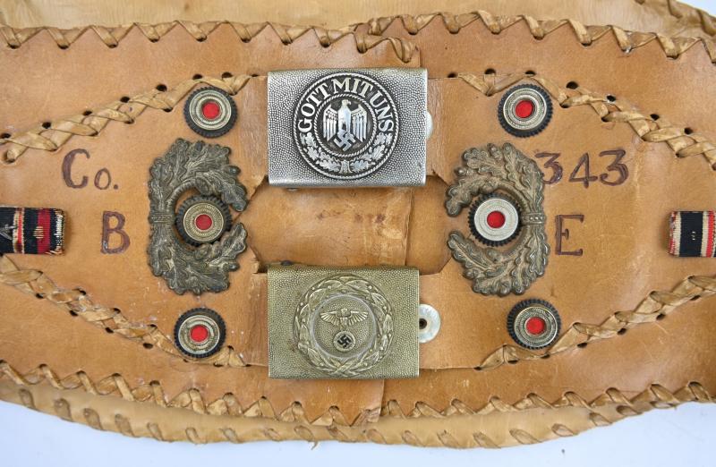US WW2 Named Motorcyclist 'Souvenirs' Kidney Belt