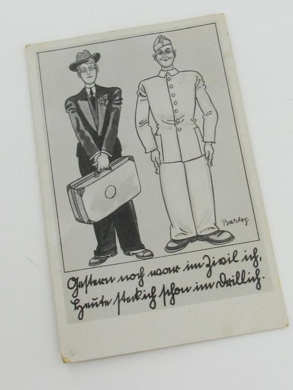 Third Reich era 'Barlog' Postcard