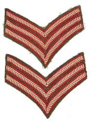 British WW2 Set of Sergeant Chevrons