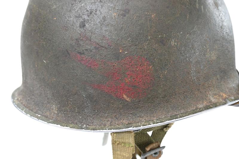 US WW2 82nd Airborne Division 508th Parachute Infantry Regiment Combat Helmet