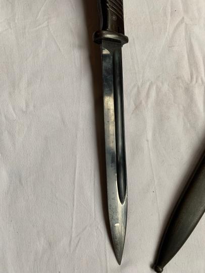K98 Combat Bayonet with Leather Frog