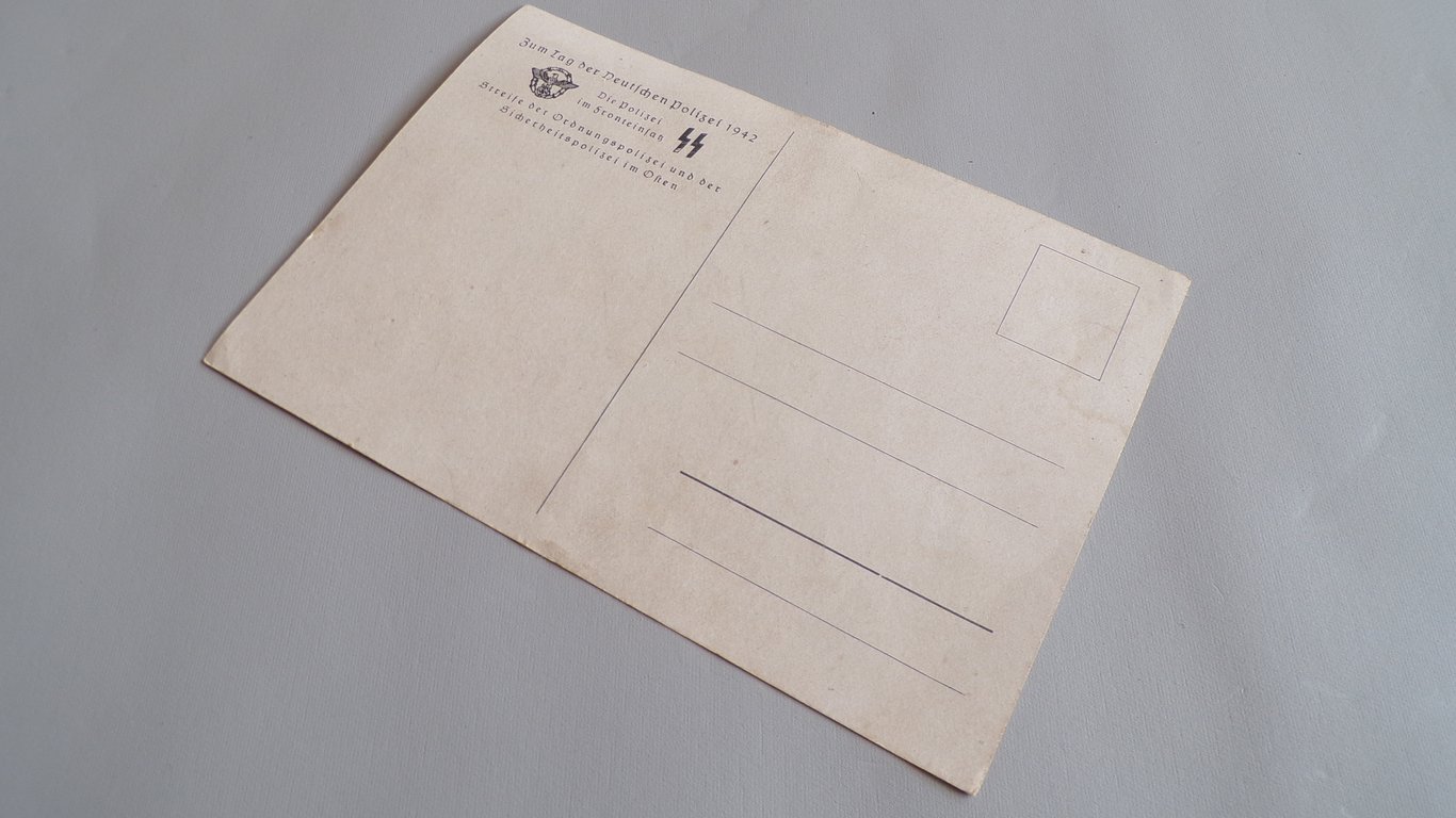 "Die Polizei im Fronteinsatz" SS & Police Postcard