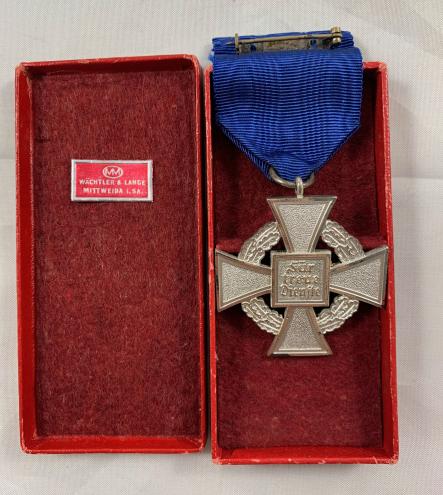 German 25 Years Faithful Service Medal