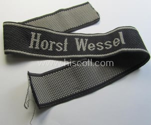 Waffen-SS, 1943/44 pattern cuff-title (ie. 'Ärmelstreifen'): '18. SS...