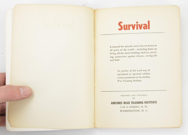 US WW2 Survival Guide for Airlines Personel
