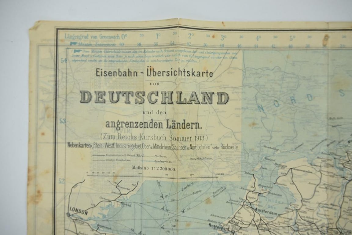German WW1 Mapcard 'Deutschland'