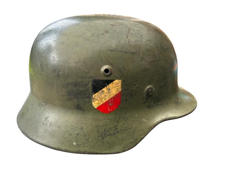 Wehrmacht Heer M35 Applegreen Double Decal Helmet