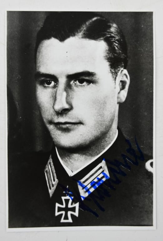 Signature of Wehrmacht Heer KC Recipient 'Johann Condné'