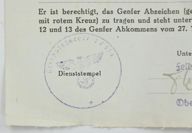 German DRK ID Card 'Magdalena Lischka'
