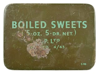British WW2 Boiled Sweets Tin Can