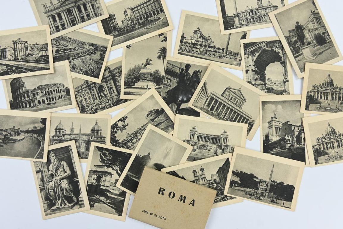 Italian WW2 Rome City Postcards Set