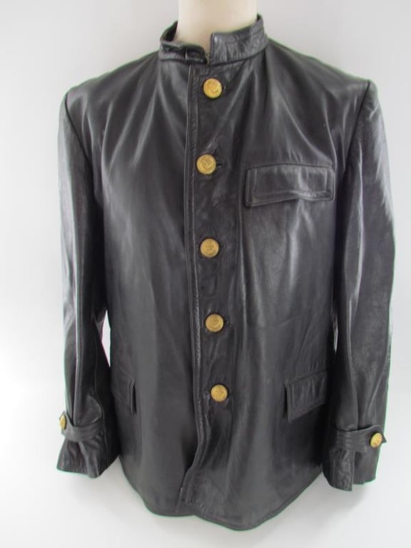 MV40-45 | Kriegsmarine/U-boot Protective Black Leather Jacket