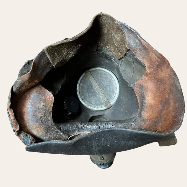 British WWII RAF Flight Cap, Goggles and Oxygen Mask