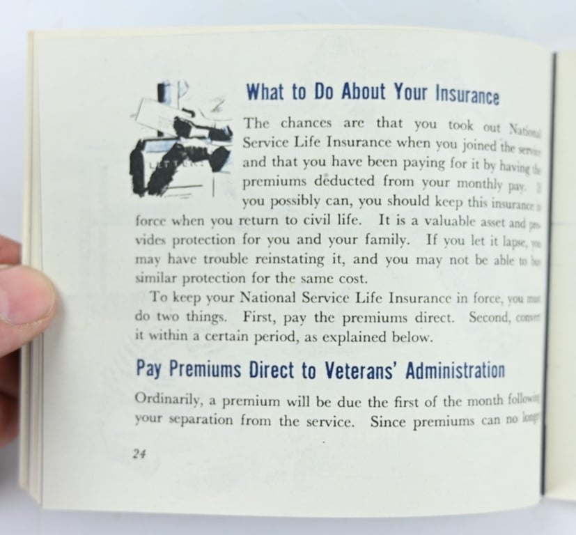 US WW2 Going Back to Civilian Life Booklet