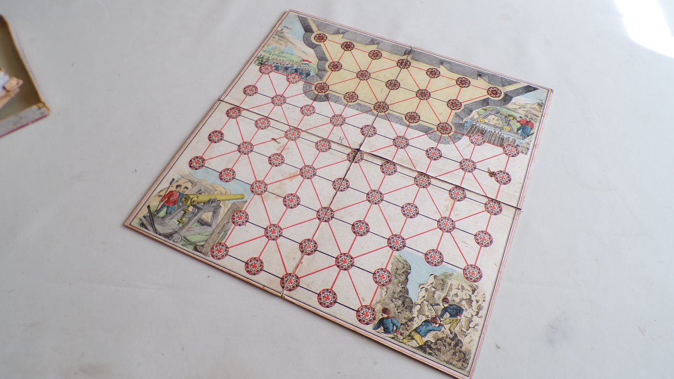 Rare 1870s German Military Siege Game