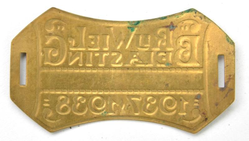 Dutch Bicycle Tax Plate 1937-1938