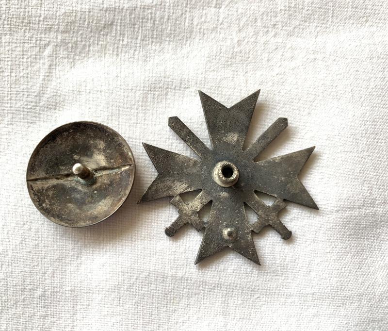 Kriegsverdienstkreuz 1. klasse mit Schwerten Screw-back