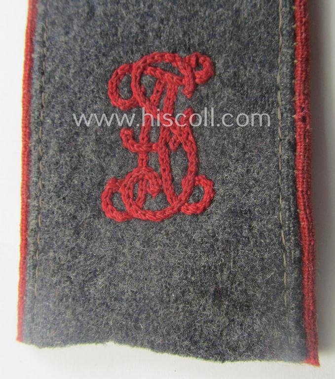 Single, WH (Luftwaffe) neatly 'cyphered', EM-type shoulderstrap: 'Soldat der Flak-Artillerie-Trpn. u. Mitglied einer Flak-Artillerieschule'