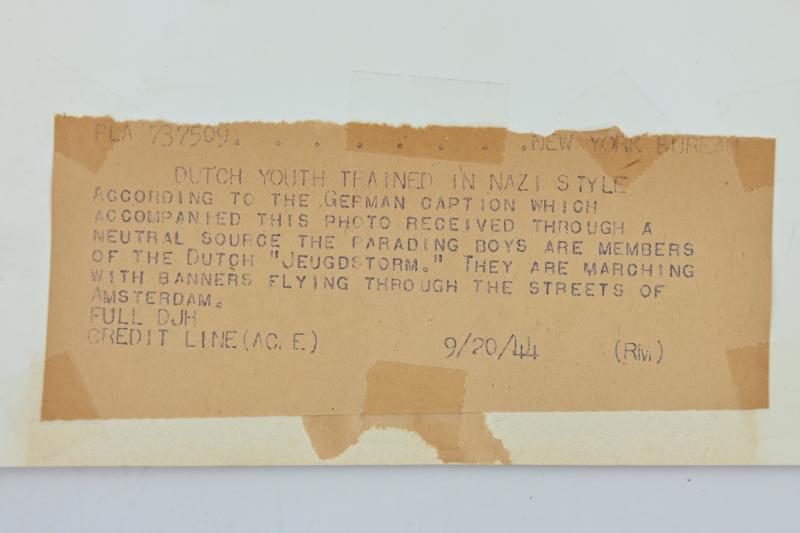US WW2 ''Jeugdstorm'' Press Picture