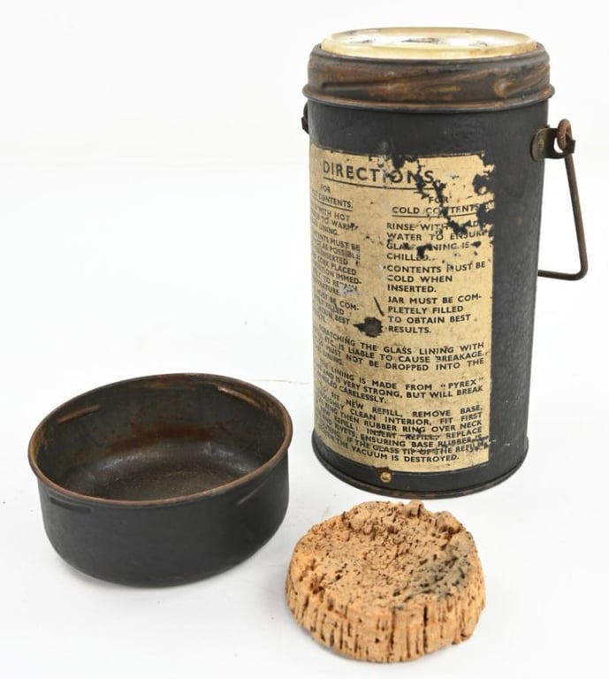 British WW2 Thermos Flask 1943