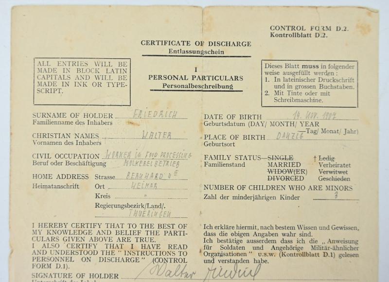 German WH Feldgendarmerie Document Grouping