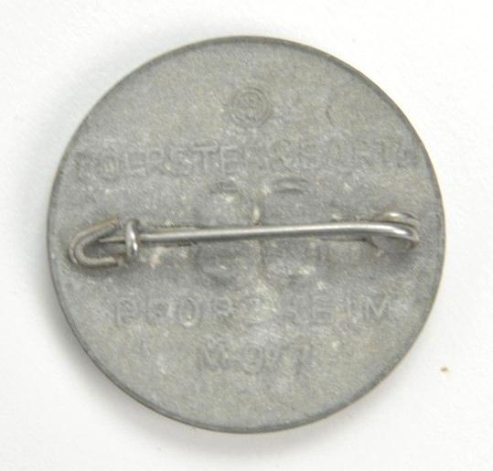 German NSDAP Party Badge 'Opferring Elsass'