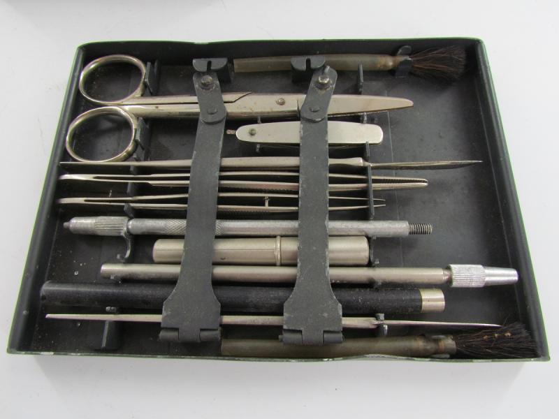 Wehrmacht Microscope cutlery(Mikroskopier Besteck)...Complete and Rare