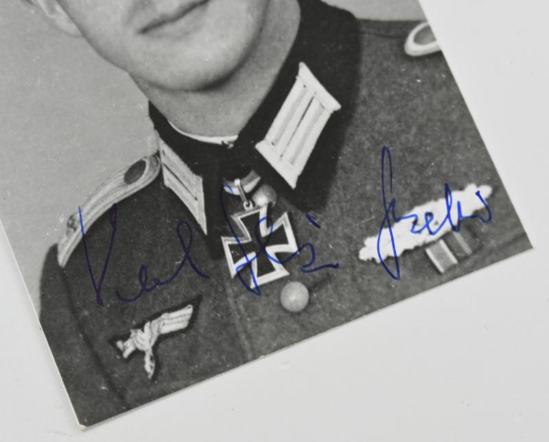 Signature of Wehrmacht Heer KC Recipient 'Karl-Heinz Becker'