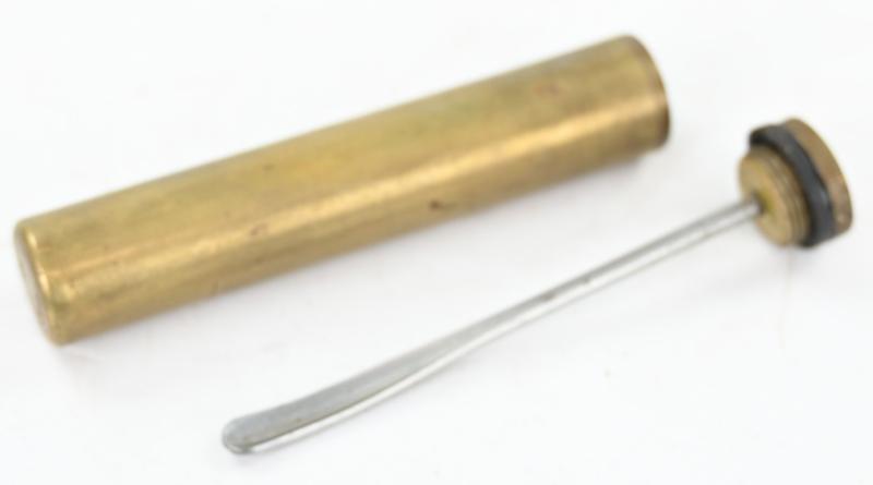 British WW2 Lee Enfield Rifle Oil Bottle Tube