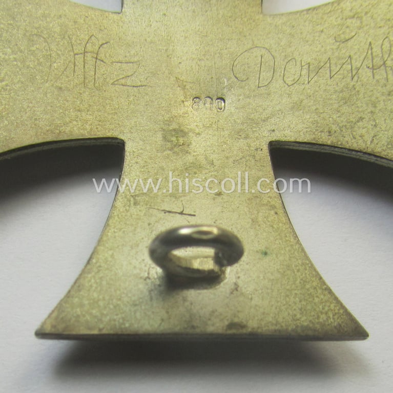 Stunning, very early war-period 'Eisernes Kreuz 1. Klasse' (or: Iron Cross 1st class) being a non-maker-marked (but '800'-silver-stamped!) 'Schinkel'-pattern example as was produced by the maker: 'Otto Schickle'