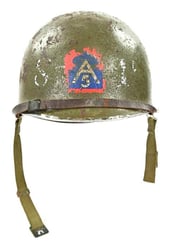 USN WW2 M1 5th Army Shore Patrol Helmet