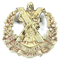 British WW2 Queen's Own Camaron Higlanders Regiment Cap...