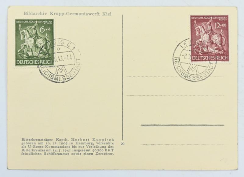 German KM Postcard Herbert Kuppisch
