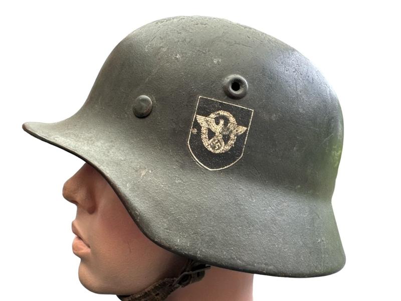 Wehrmacht Q64 DD M40 Police helmet
