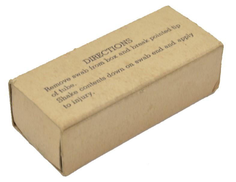 US WW2 Iodine Swabs in box