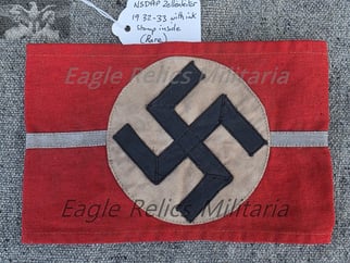 RARE NSDAP Zellenleiter Armband with district  Stamp