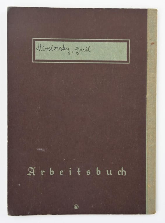 German Third Reich Workerspass