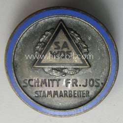 Very unusual, WWII-period (and neatly enamelled!) 'company-worker'-lapel-pin as...