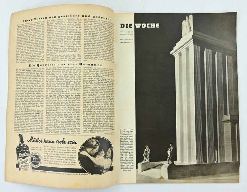 German Third Reich Magazine 'Die Woche' 1937