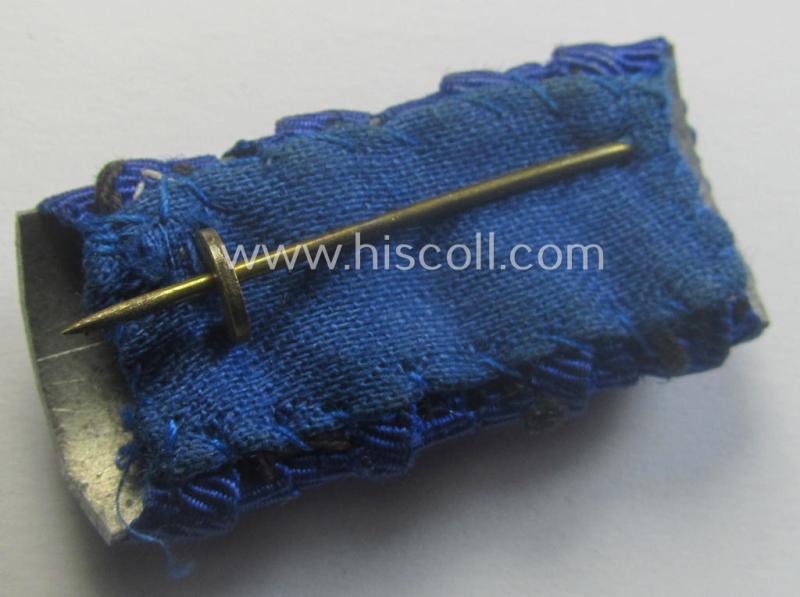 Two-pieced ribbon-bar (ie. 'Feld- o. Bandspange') showing resp. two: WH (Heeres) 'Dienst-Auszeichnungen' (both having a silver- ie. golden-toned eagle-device attached)