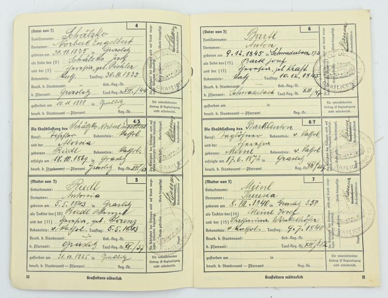 German Third Reich 'Ahnenpass' Ancestral Passport