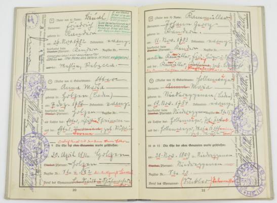 German Third Reich Period 'Ahnenpass'