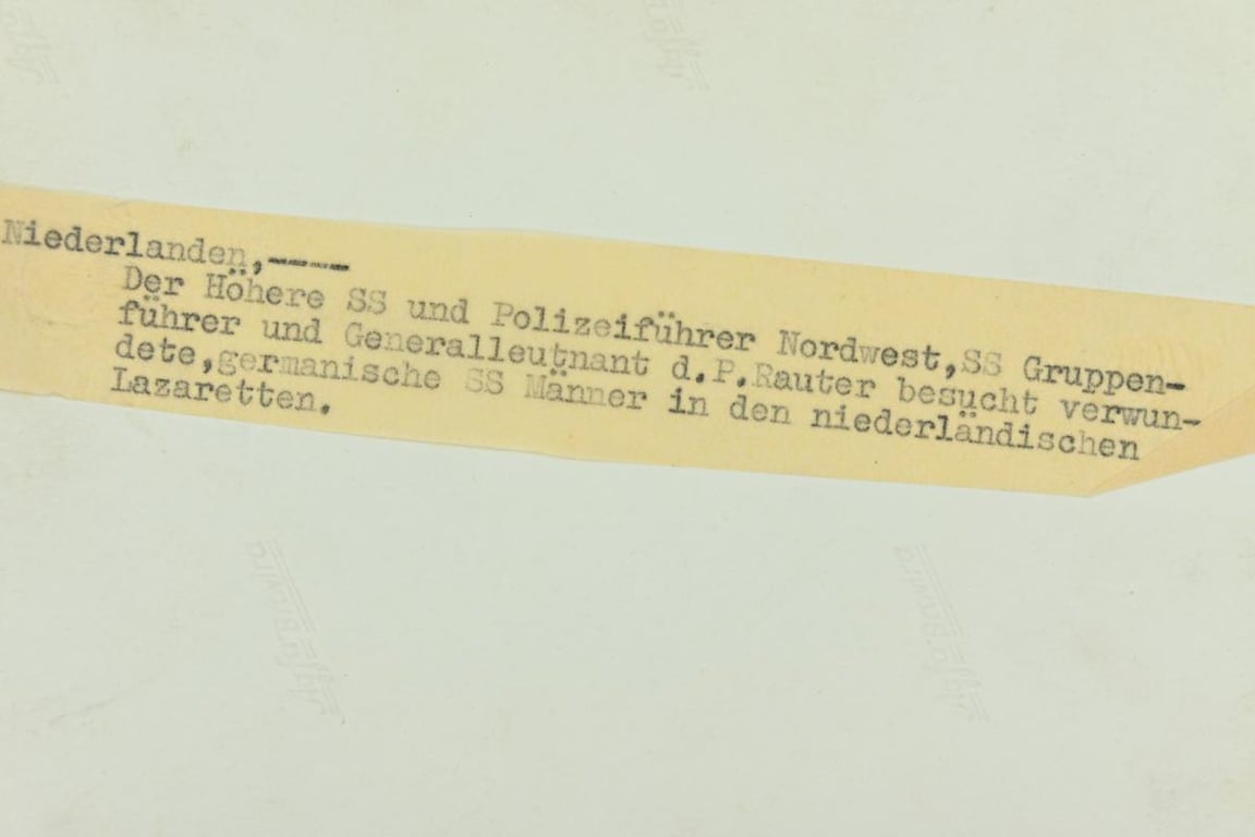 Dutch Waffen-SS Press Photo 'Rauter'