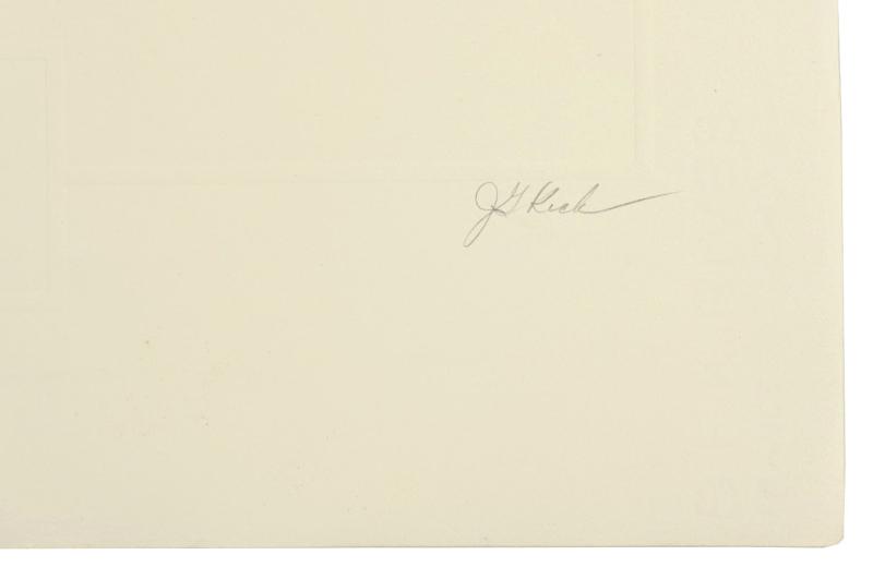 German Litho Print of LW Flight Ace 'Hermann Graf'