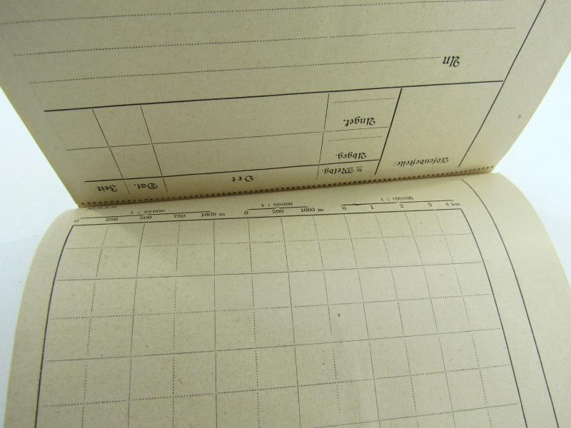 German mapcase notebook ( Melde-Block )