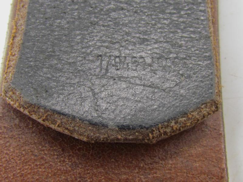 WH/SS Leather Equipment belt ( RB Numbered )